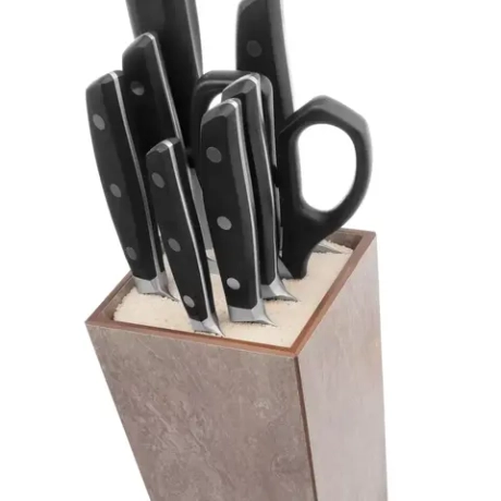 Подставка для кухонных ножей 12х12х24см ComposeEat Fashion эвора бежевая