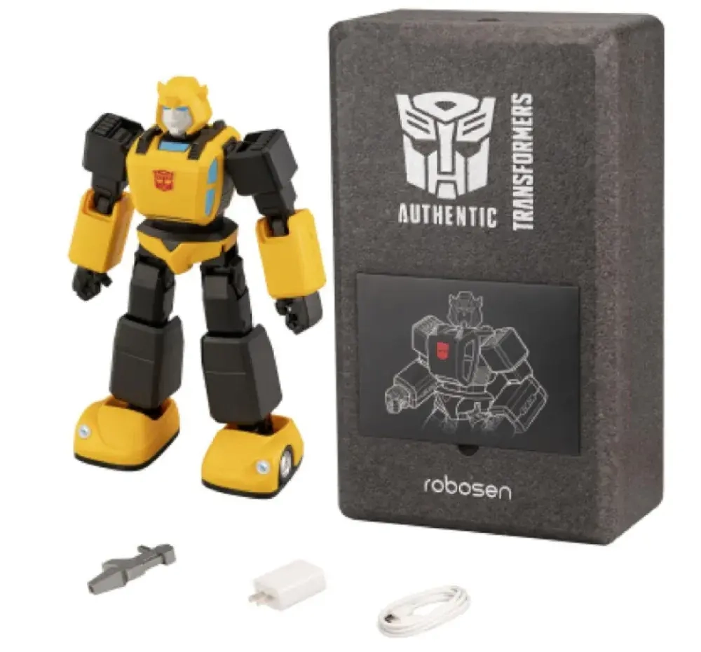 Робот-трансформер Robosen Transformers G1 Бамблби с голосовыми командами (English version) и программируемыми движениями