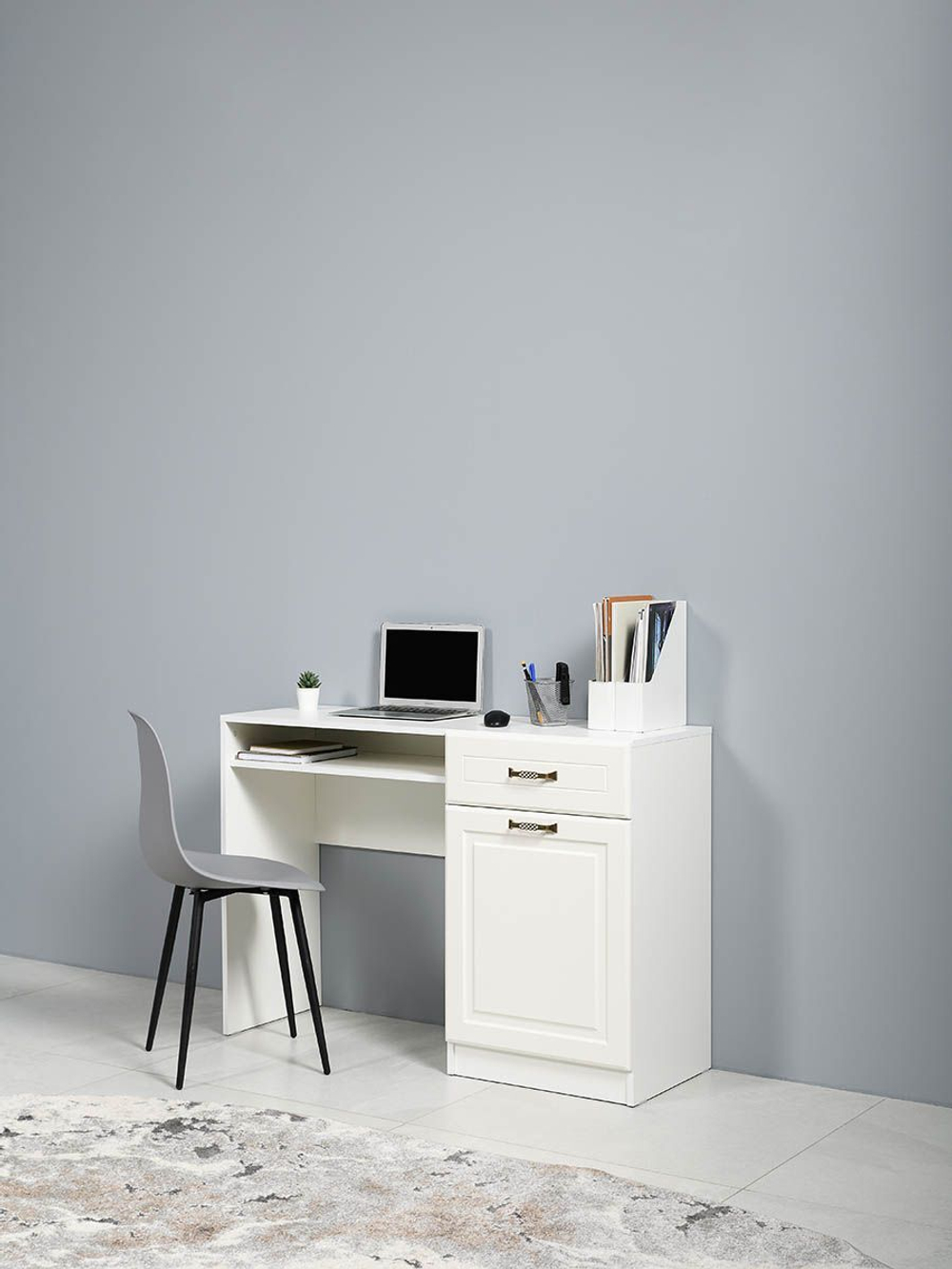 Ливерпуль Стол туалетный 12.46.01 Белый/Ясень ваниль