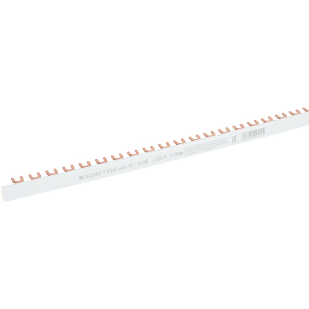 Шина соединительная ЭРА NO-224-619 FORK вилка 1Р 63А 1 метр 54 модуля | Шины соединительные и аксессуары