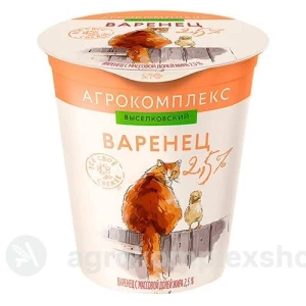 Варенец 2,5% "Агрокомплекс" 300гр стакан