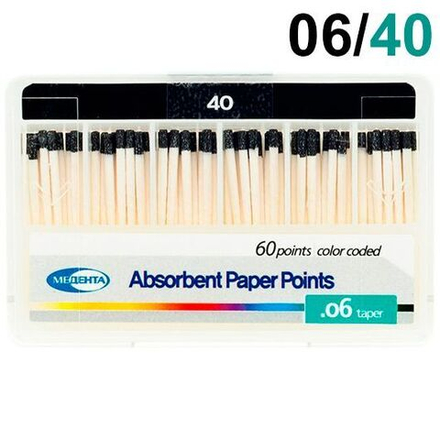 Штифты бумажные 06 №40, 100 шт, (Meta)
