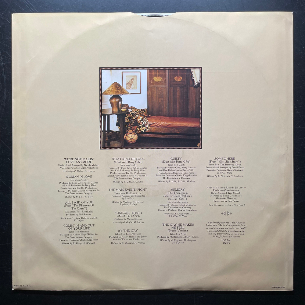 Barbra Streisand ‎– A Collection Greatest Hits...And More (Голландия 1989г.)