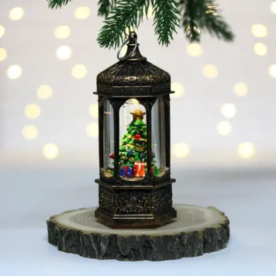 Сувенир с подсветкой «Сказочный мир - Елка» 6,4*14,5 см, Бронза (работает от батареек LR44*3)