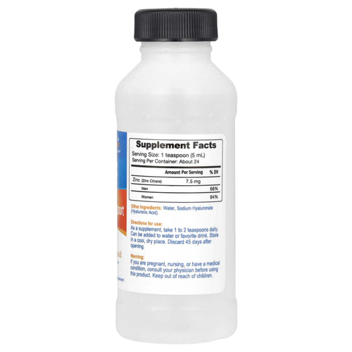 Hyalogic, цинк для поддержки иммунитета, 118 мл (4 жидк. унции) (7,5 мг на порцию)
