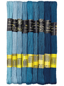 Наборы ниток мулине для вышивания ПНК Киров 9 шт.