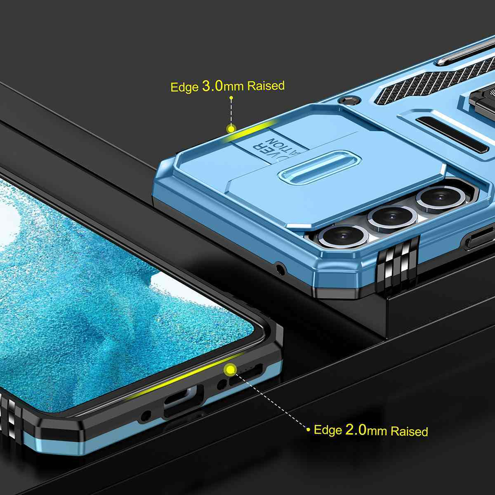 Чехол Safe Case с кольцом и защитой камеры для Samsung Galaxy A24