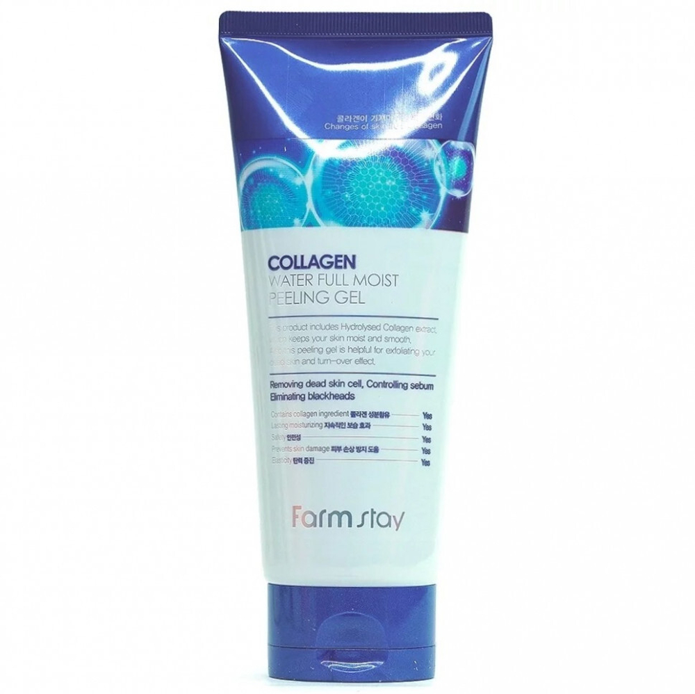 Пилинг-гель с коллагеном FarmStay Collagen Water Full Moist Peeling Gel
