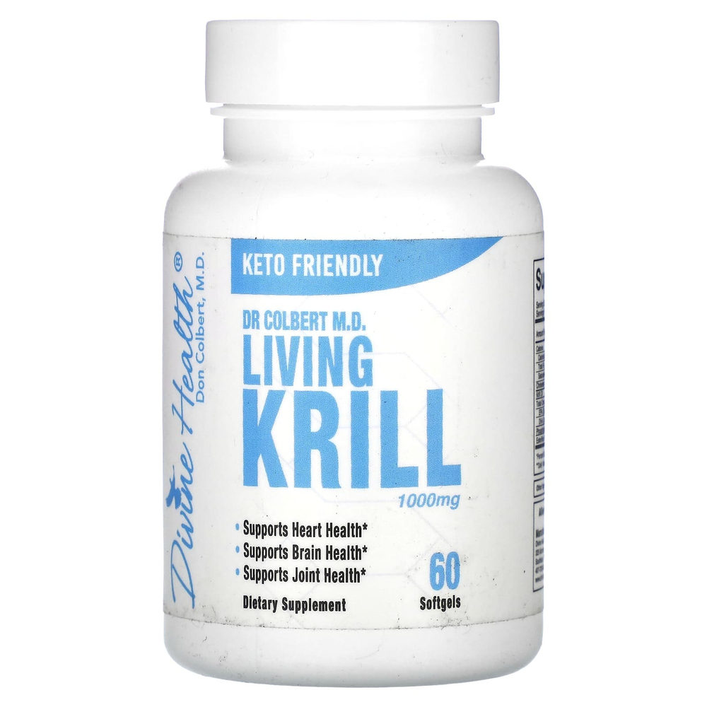 Divine Health, Компания Dr. Coliber MD Living Krill, 60 мягких таблеток