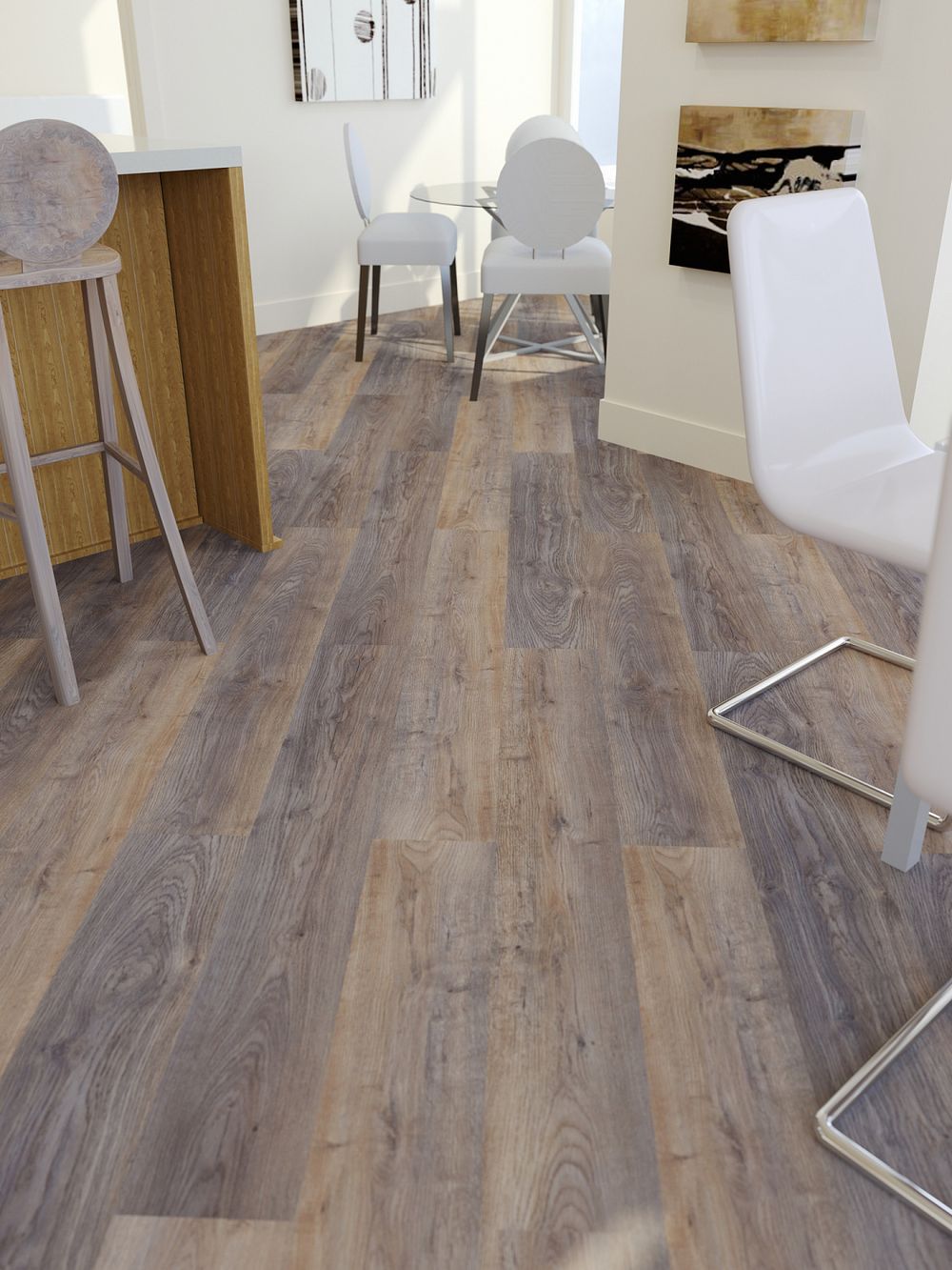 Виниловый пол FineFloor Light FF-1333 Дуб Борда