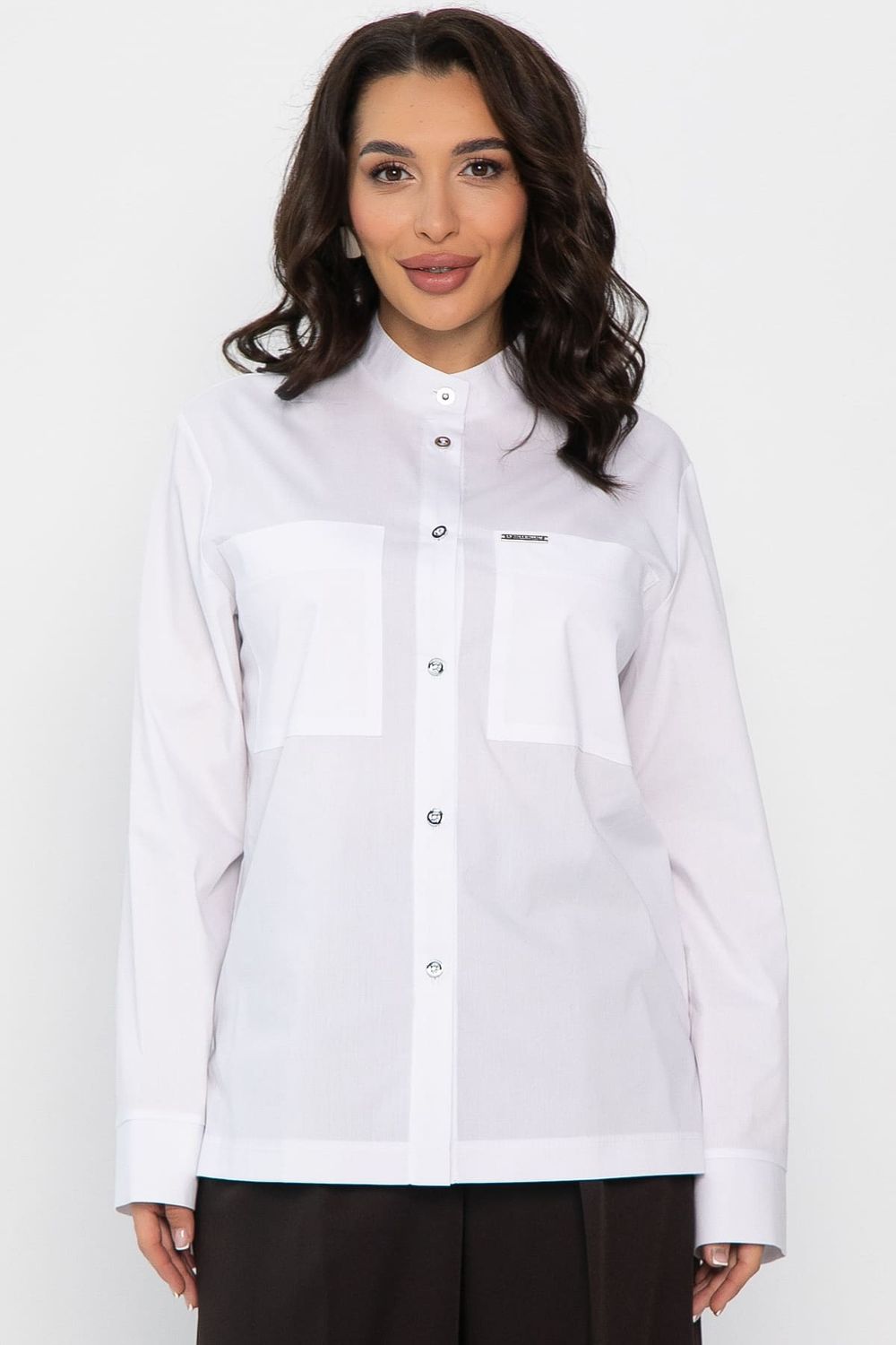 Рубашка хлопковая Асгарда (белая) Б14567-31М LT Collection