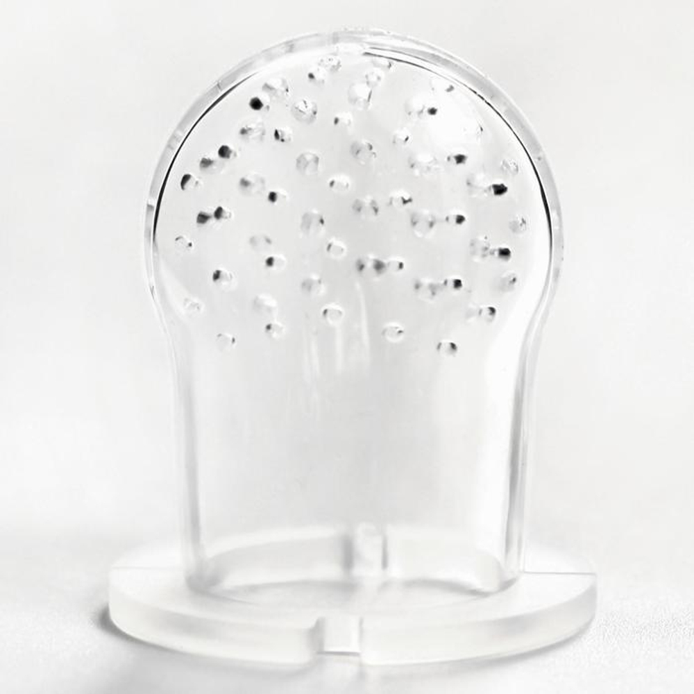 5289548 Ниблер для прикорма, с силиконовой сеточкой "Rock baby", цвет черный+белый