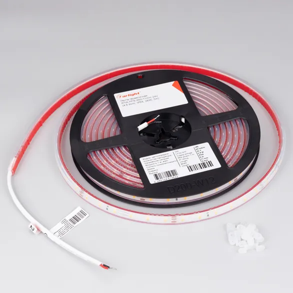 Светодиодная лента герметичная RTW-PFS-A60-11mm 24V Day4000 (4.8 W/m, IP68, 2835, 5m) (Arlight, -) 034158
