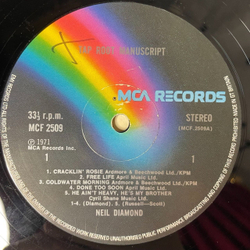 Винтажная виниловая пластинка LP Neil Diamond Tap Root Manuscript (UK 1970)