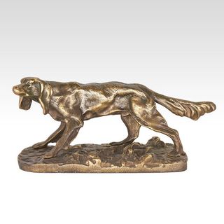 Скульптура "Сеттер в стойке"