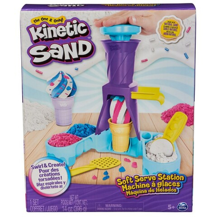 Кинетический песок - Kinetic Sand Ice Cream Machine 396 g 20144685 / артикул   71663 6068385 20144685  / GTIN 778988501719