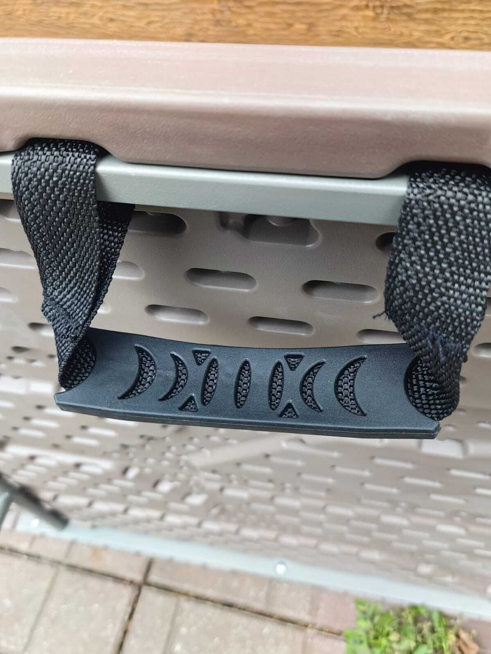 Стол складной садовый 180x74x74см HDPE шоколад