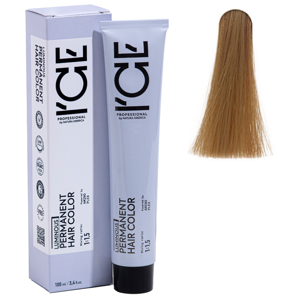 8.0 крем-краска ICE Permanent светлый блонд натуральный - 100 мл.