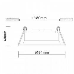 Встраиваемый светильник ST-Luce Misura ST208.408.01