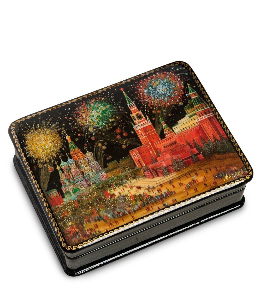 Народные промыслы ШК-19/10-E Шкатулка в технике декупаж «Москва» (10х8х3,5)
