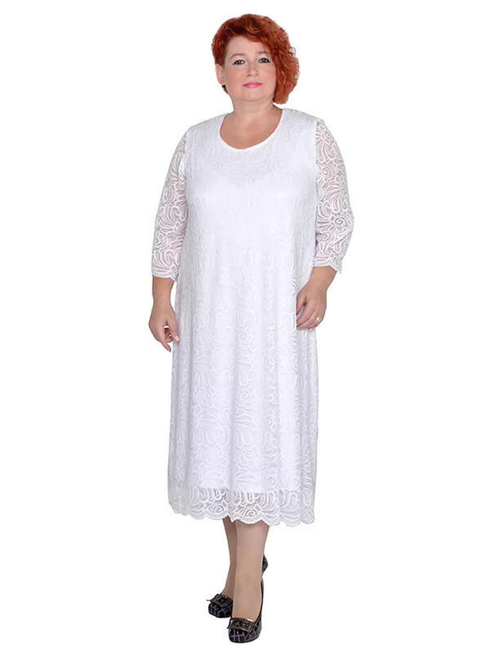Кружевное белое платье Талви