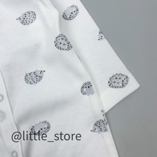 Слип хлопковый "Ежики" голубые ежики на сахаре