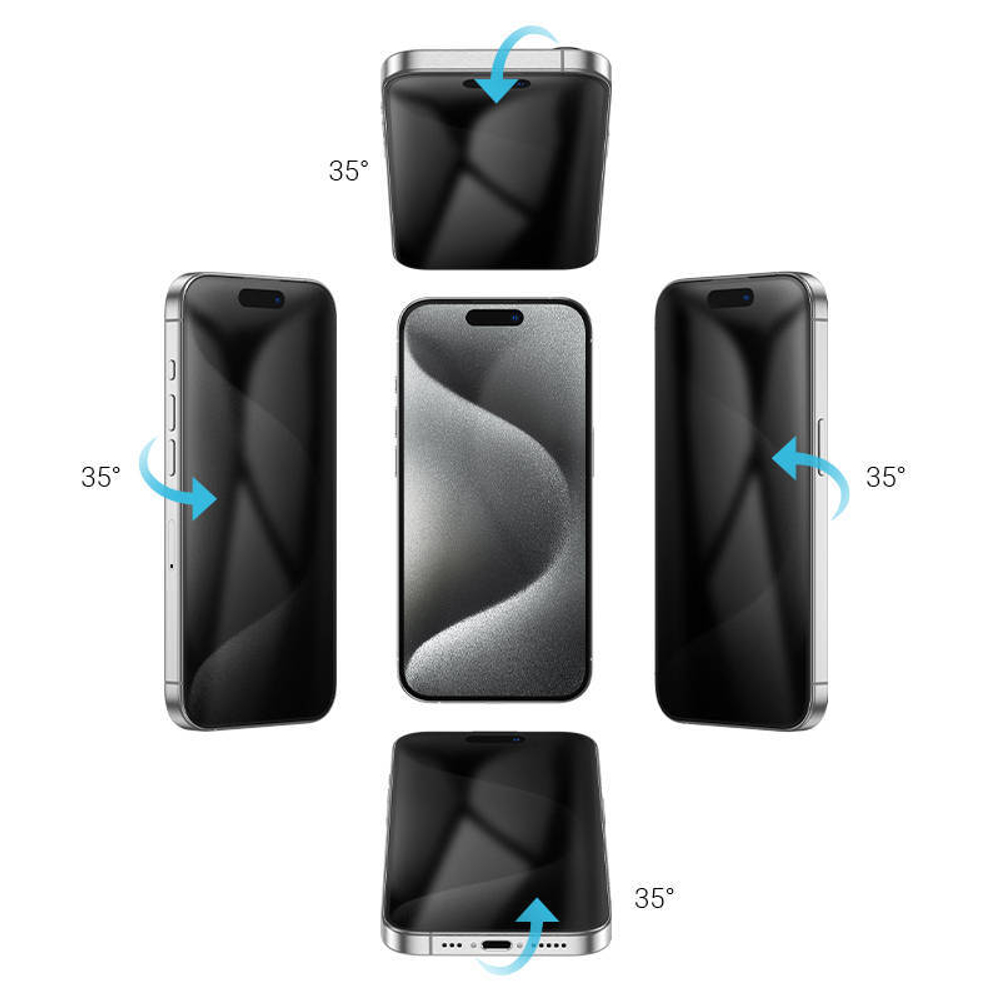 Пленка для плоттера HOCO G100-8 (20шт) антишпион ручная наклейка 360° frosted anti-spy
