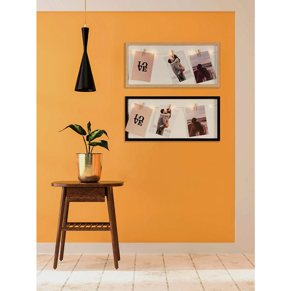 Рамка для фотографий с подсветкой Everyday, 22х38 см, черная