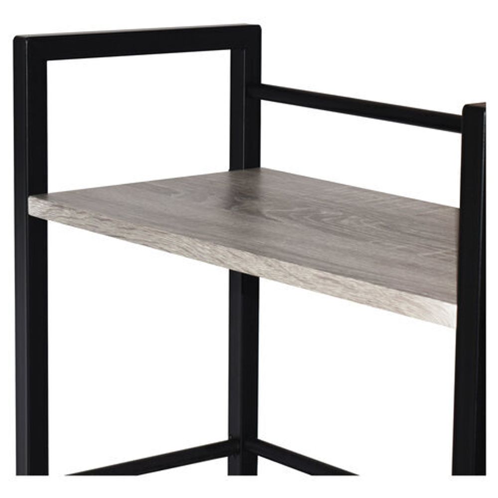 Стол на металлокаркасе BRABIX "LOFT CD-005", 1200х520х1200 мм, 3 полки, цвет дуб антик, 641222