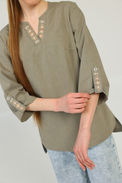 Блуза с чувашской вышивкой