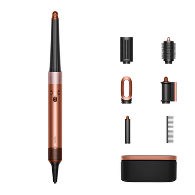 Стайлер Dyson HS08 Hairstyler Airwrap i.d. Straight+Wavy (Amber Silk) (2025) Мультистайлер цвета «янтарный шёлк». Подходит для прямых и волнистых волос любой длины