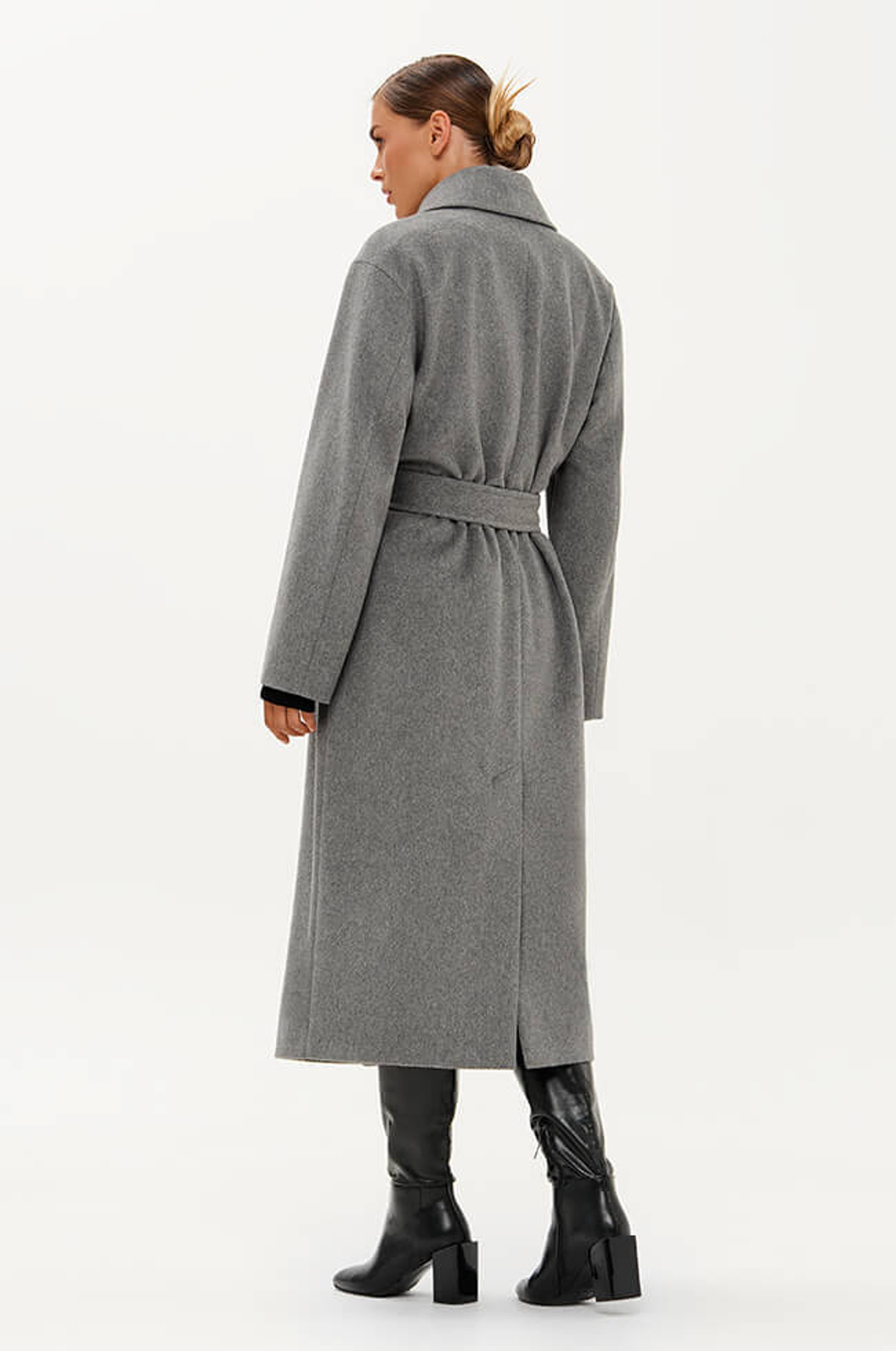 0113 Пальто женское (серый)