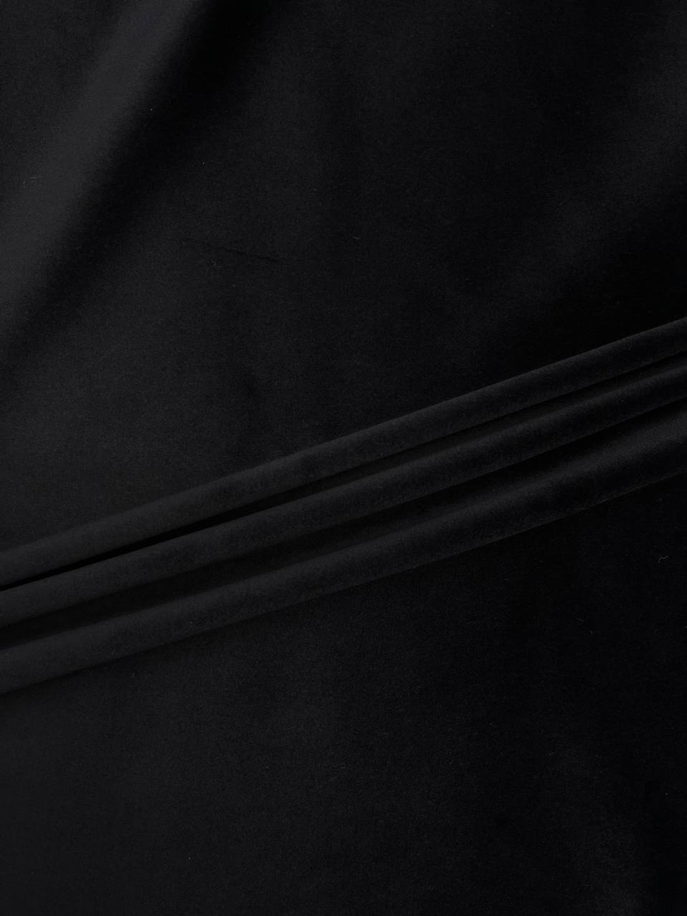 Бархат хлопок с эластаном темно-синий