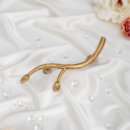 Ручка мебельная Орхидея Симпл 6.5х19.5см Амбер