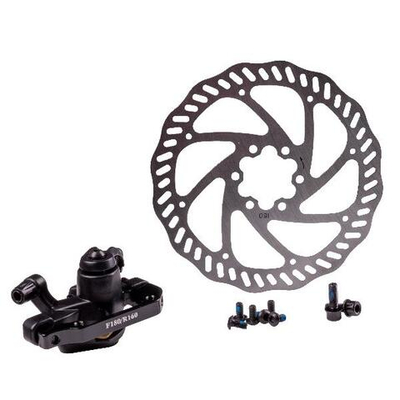 Комплект дискового тормоза RUSH (RADIUS) (машинка+диск 160 mm+болты) 160/180mm/3122613-22