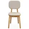 Стул с обивкой Saga, рогожка, бежевый