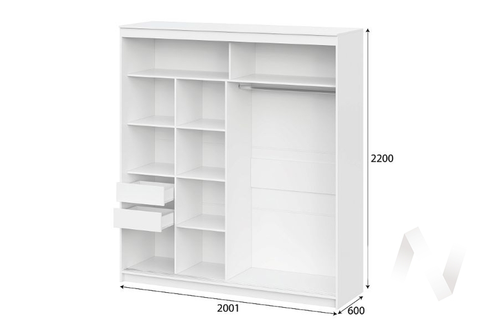 Шкаф-купе ШКП 3 2,0 Серия 2