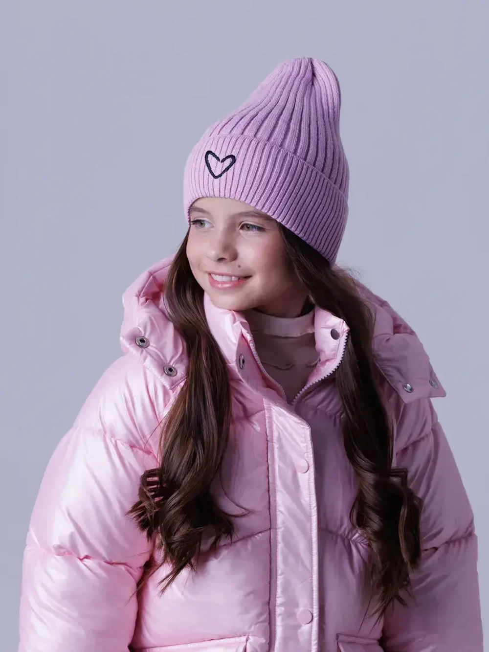 Шапка для девочки осенняя вязаная