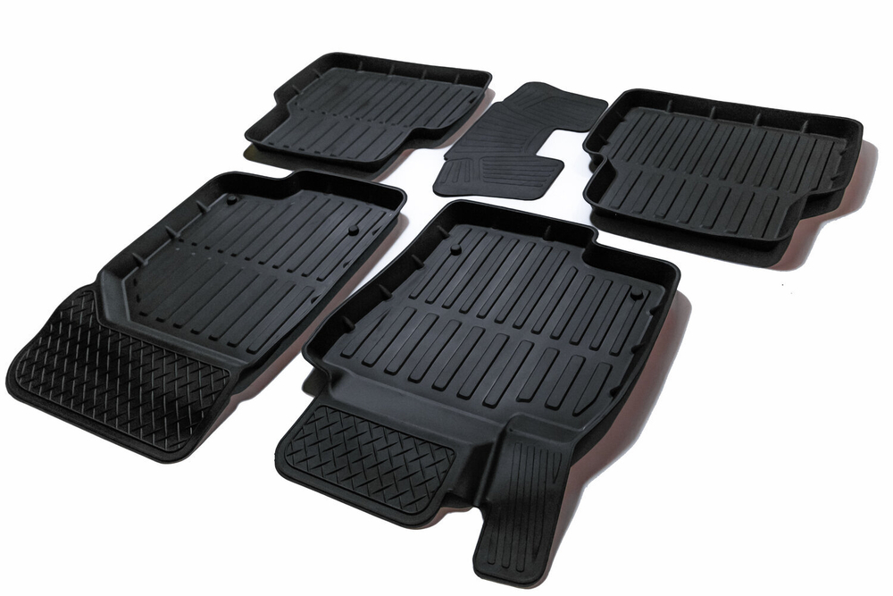 Коврики резиновые в салон 3D PREMIUM для Volkswagen Tiguan (2007-2016) SRTK.PR.W.TIG.07G.02067