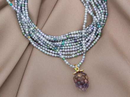 Фианиты микс 2,2мм, огранка (нить бусин)