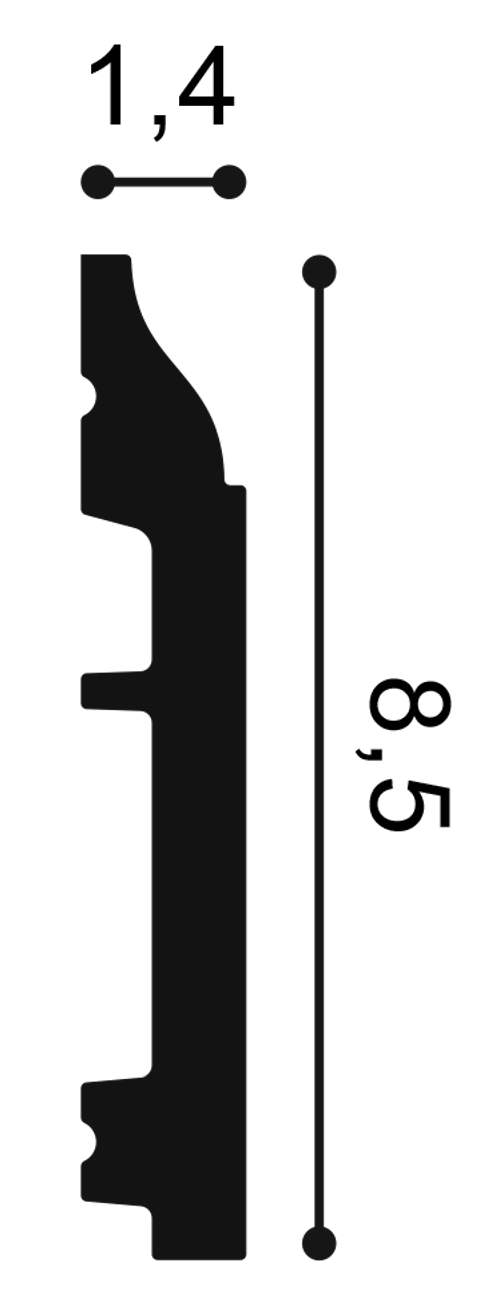 Плинтус SX172