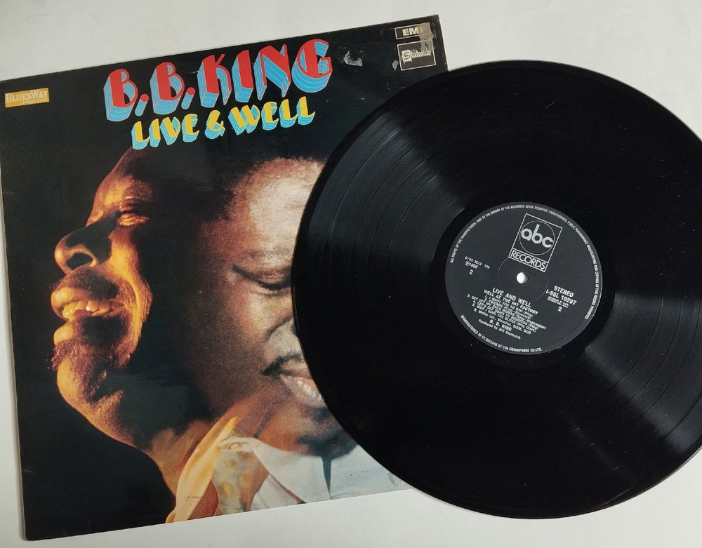Винтажная виниловая пластинка LP B.B. King Live and Well (UK 1969)