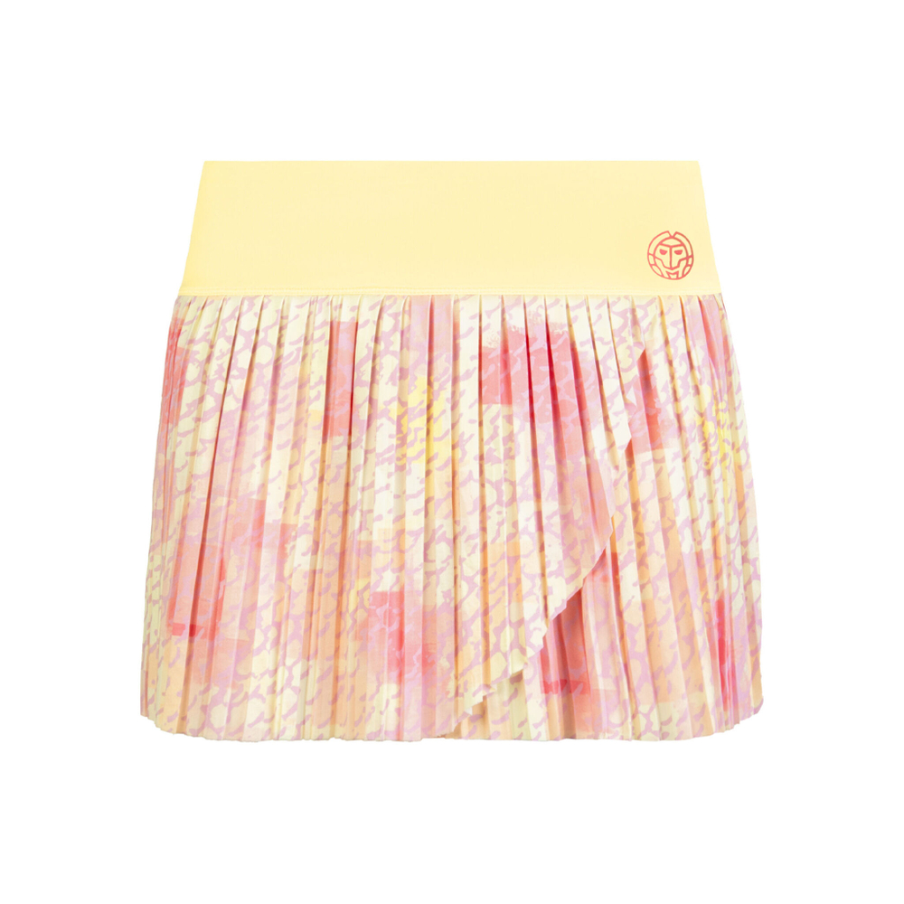 Женская теннисная юбка BIDI BADU Lowey Tech Plissee Skirt Women - Yellow, Pink