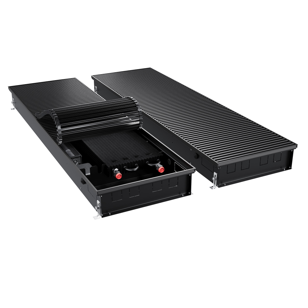 Конвектор внутрипольный Royal Thermo ATRIUM TURBO-110/400/1700-DG-U-BL