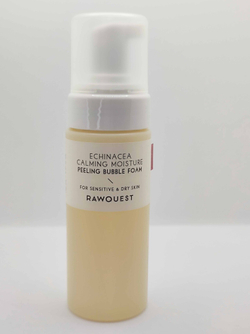 Успокаивающая кислородная пилинг-пенка с эхинацеей RAWQUEST Echinacea Calming Moisture Peeling Bubble Foam для чувствительной кожи, увлажнение,мягкое отшелушивание AHA/PHA ,150 мл