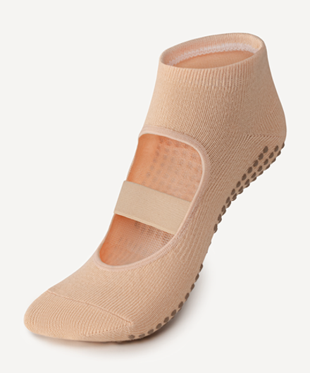 Носки для йоги SW-220, персиковый, 1 пара