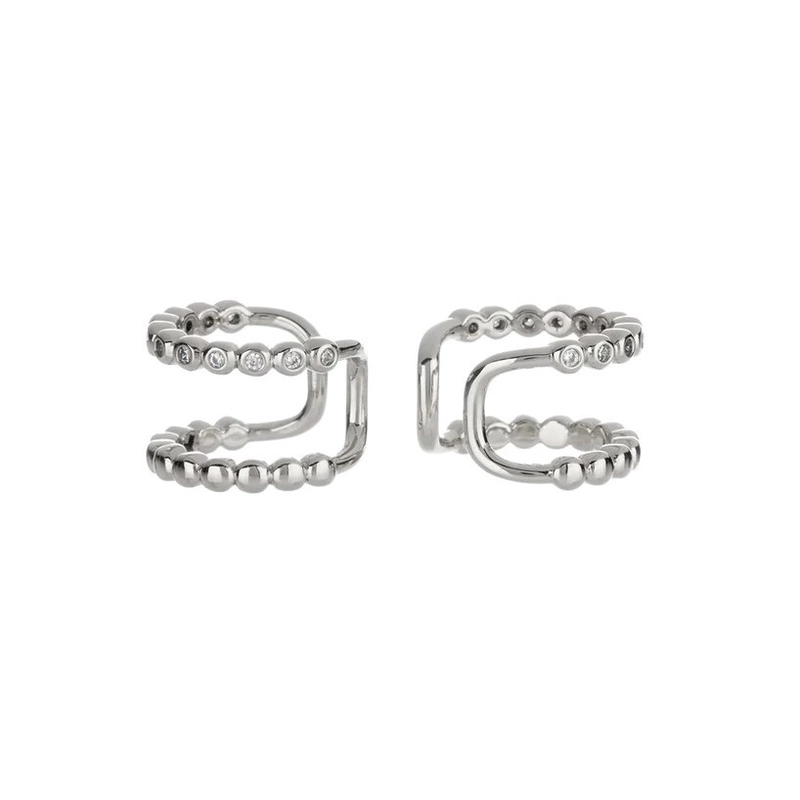 Каффы Бусины Бриллиантовые – Серебро