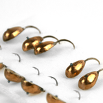 Мормышка вольфрамовая Forest River "Лодочка" с кембриком, Медь (0.7гр)