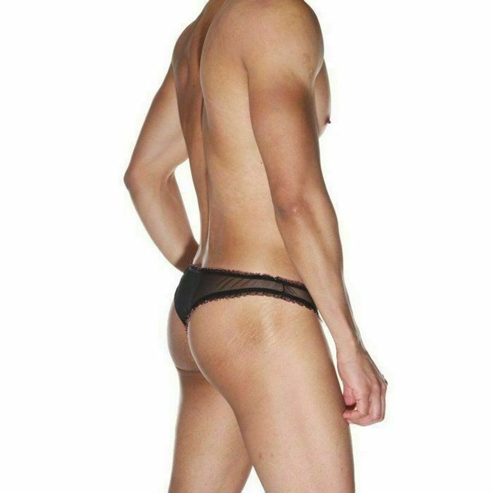 Мужские трусы тонги черные La Blinque LB15521