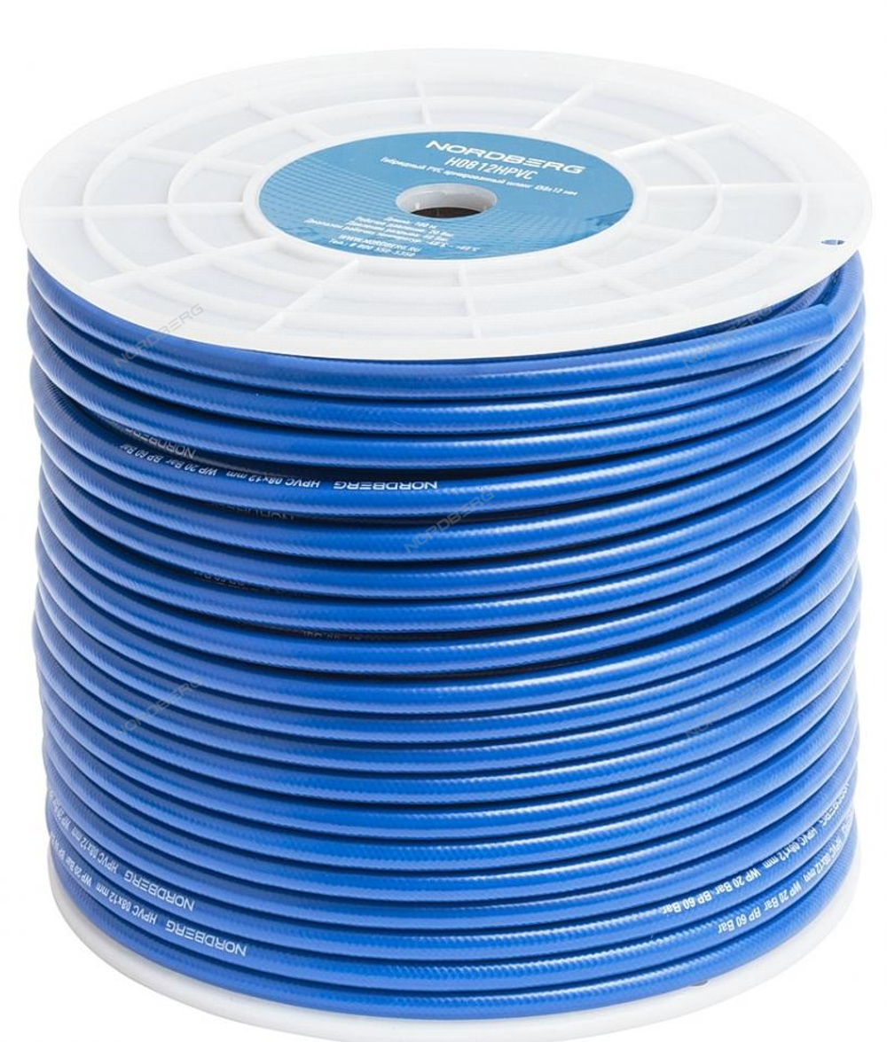 Шланг воздушный гибридный ПВХ диам. 8х12 мм 1м. NORDBERG H0812HPVC